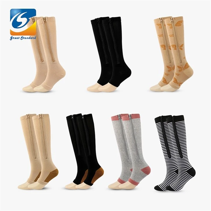 Zipper Compression Socks Medical